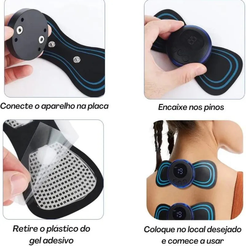 Massageador Portátil Eletrônico Alívio