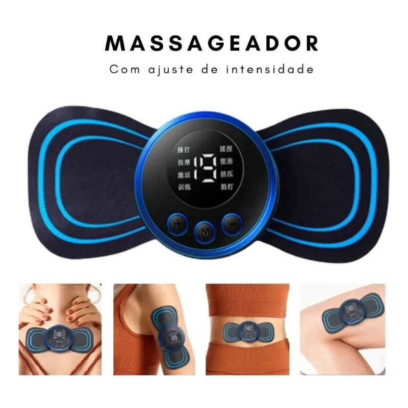 Massageador Portátil Eletrônico Alívio