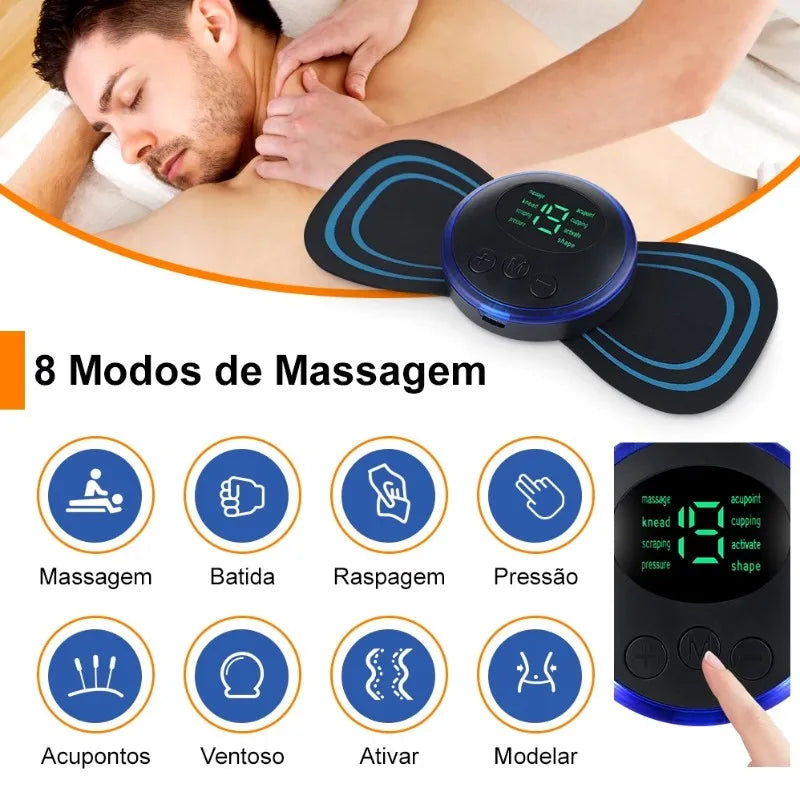 Massageador Portátil Eletrônico Alívio