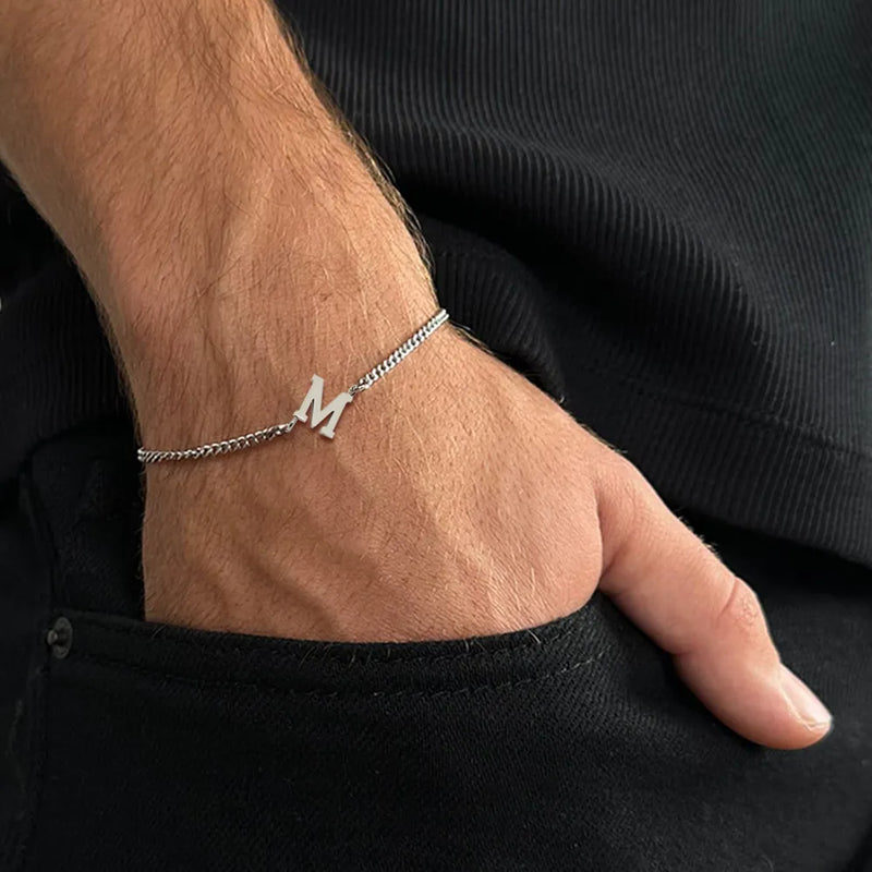 Pulseira Masculina Clássica Inicial