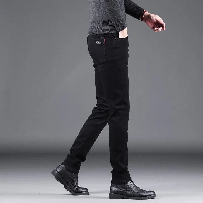 Jeans Masculino de Alta Qualidade Luxo Slim