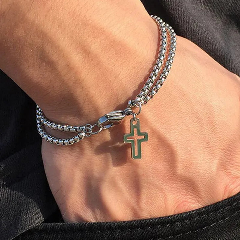 Pulseira Crucifixo Masculino