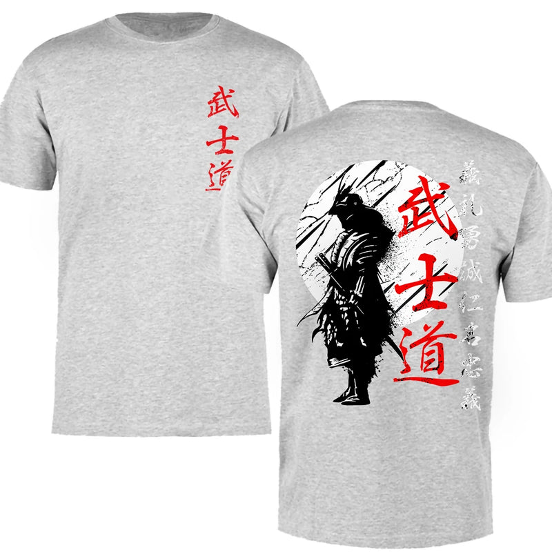 Japão Samurai Spirit T Shirts Para Homens Estilo Japonês Back